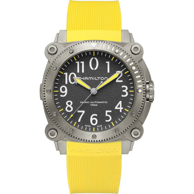 HAMILTON KHAKI NAVY BELOWZERO AUTO TITANIUM 46mm μαύρο καντραν