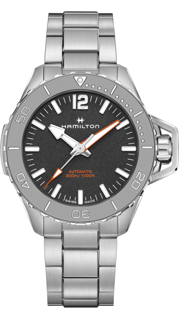 HAMILTON Khaki Navy Frogman Auto 46mm Black Dial