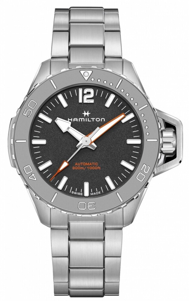 HAMILTON Khaki Navy Frogman Auto 46mm Black Dial