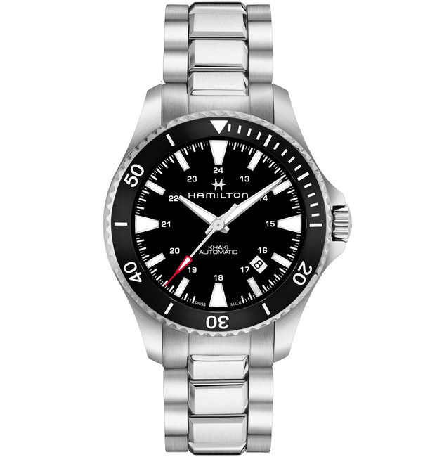 HAMILTON Khaki Navy Scuba Auto 40mm Black Dial