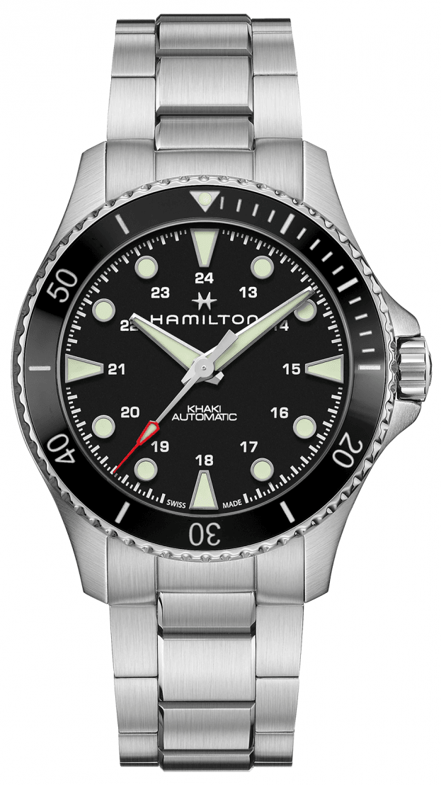 HAMILTON Khaki Navy Scuba Auto 43mm Μαύρο Καντράν