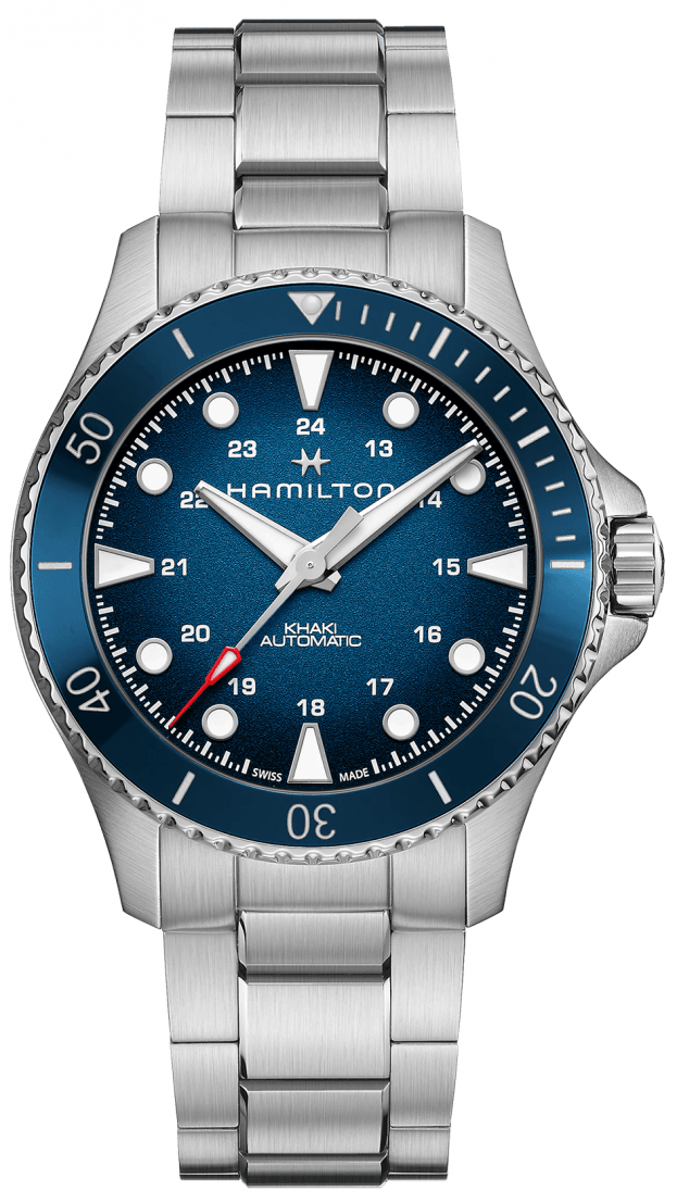 HAMILTON Khaki Navy Scuba Automatic 43mm Μπλε Καντράν Ανδρικο Ρολόι