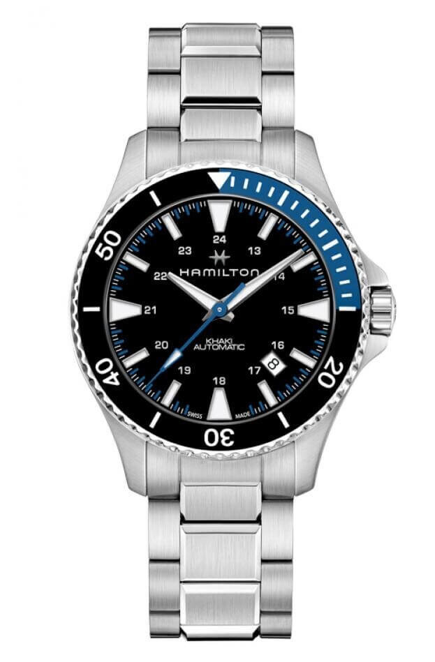HAMILTON Khaki Scuba Navy Auto 40mm Μαύρο Καντράν