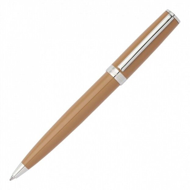 HUGO BOSS Ballpoint pen Gear Icon Camel Στυλό