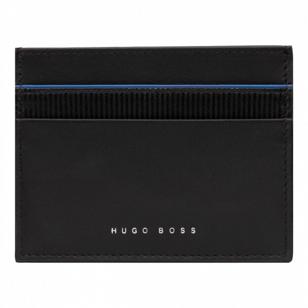 HUGO BOSS Card holder Gear Black Blue Καρτοθήκη Μαύρο/Μπλε