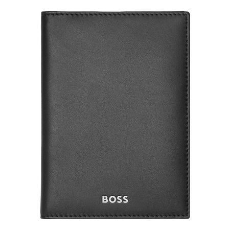 HUGO BOSS PASSPORT CARD SMOOTH BLACK