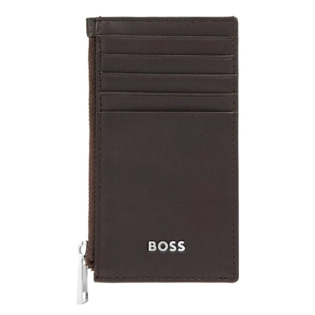 HUGO BOSS Classic Smooth Card Holder Καφέ