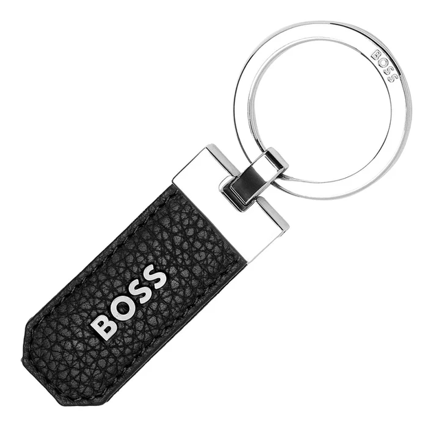 HUGO BOSS Classic Keyring Grained Black