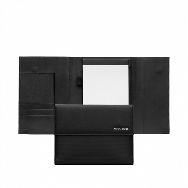 HUGO BOSS Notepad Conference Folder A5 Black