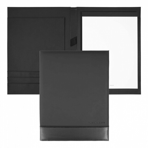 HUGO BOSS Conference Folder A4 Explore Brushed Grey