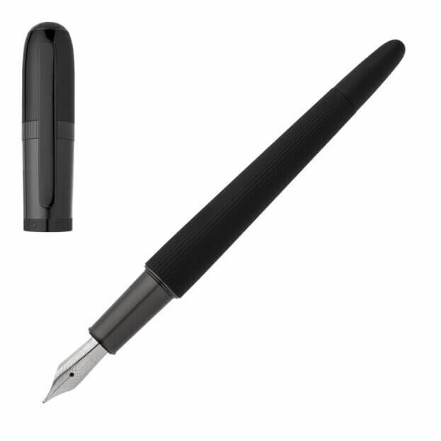 HUGO BOSS Contour Fountain Pen Black