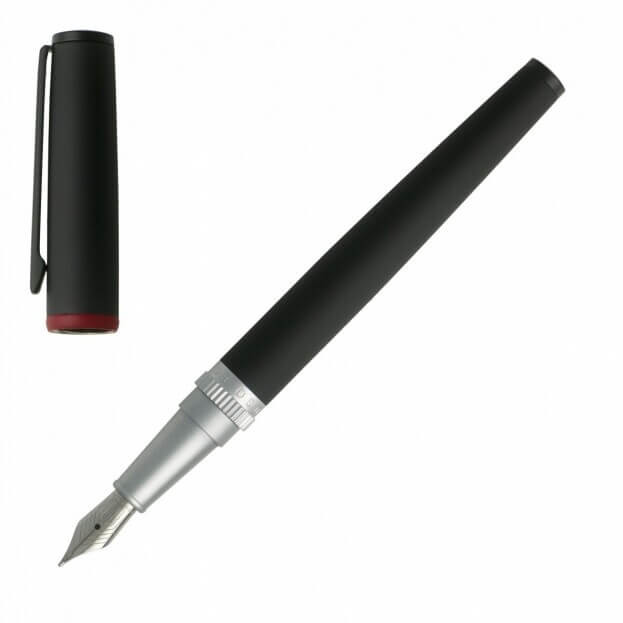 HUGO BOSS Gear Fountain Pen Πένα Μαύρο