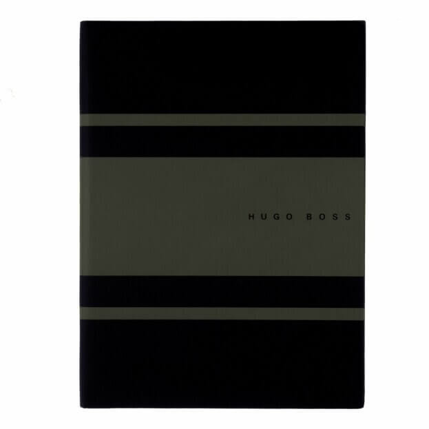 HUGO BOSS Gear Matrix Notepad Ντοσιέ Α5 Μαύρο/Γκρι