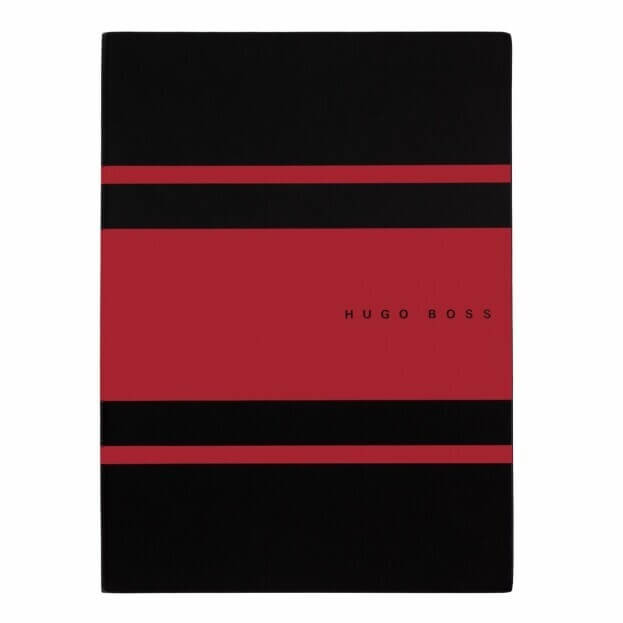 HUGO BOSS Notepad Gear Matrix A5 Red/Black