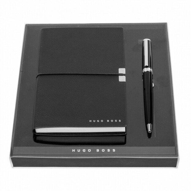 HUGO BOSS Set Hugo Boss Notepad Black & Pen