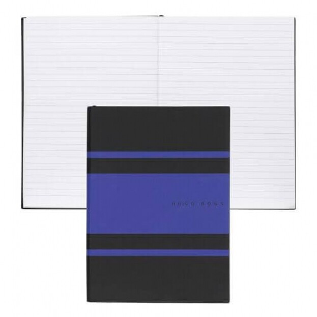 HUGO BOSS ΣΗΜΕΙΩΜΑΤΑΡΙΟ A5 Essential Gear Matrix Blue Lined