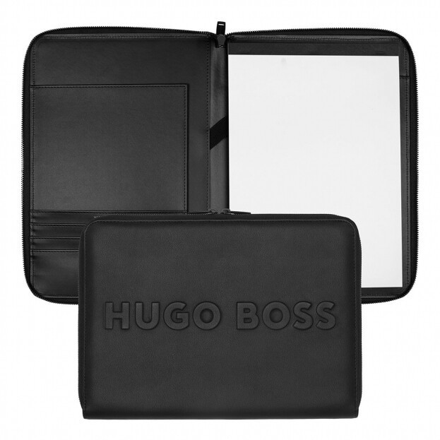 HUGO BOSS Ντοσιέ A4 Label Black Conference Folder Zip