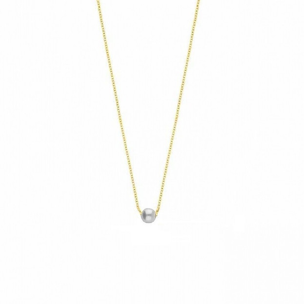 Inglessis Collection 1890® Κολιέ Κ14 Κίτρινος Χρυσός με μαργαριτάρι