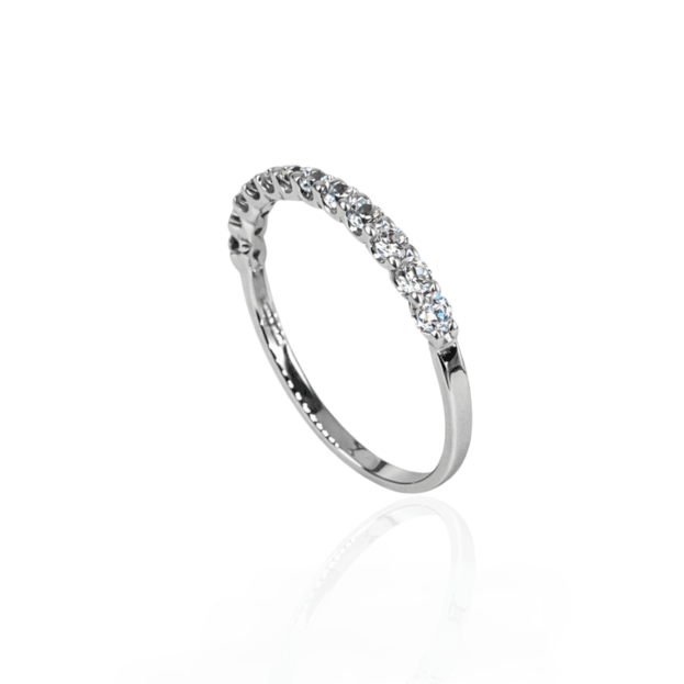 INGLESSIS COLLECTION 1890 - Ring K14 White Gold & Zirconia