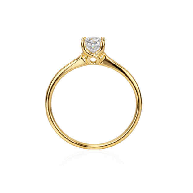 INGLESSIS COLLECTION 1890 - Δαχτυλίδι K14 Κίτρινος Χρυσός & Κρύσταλλο