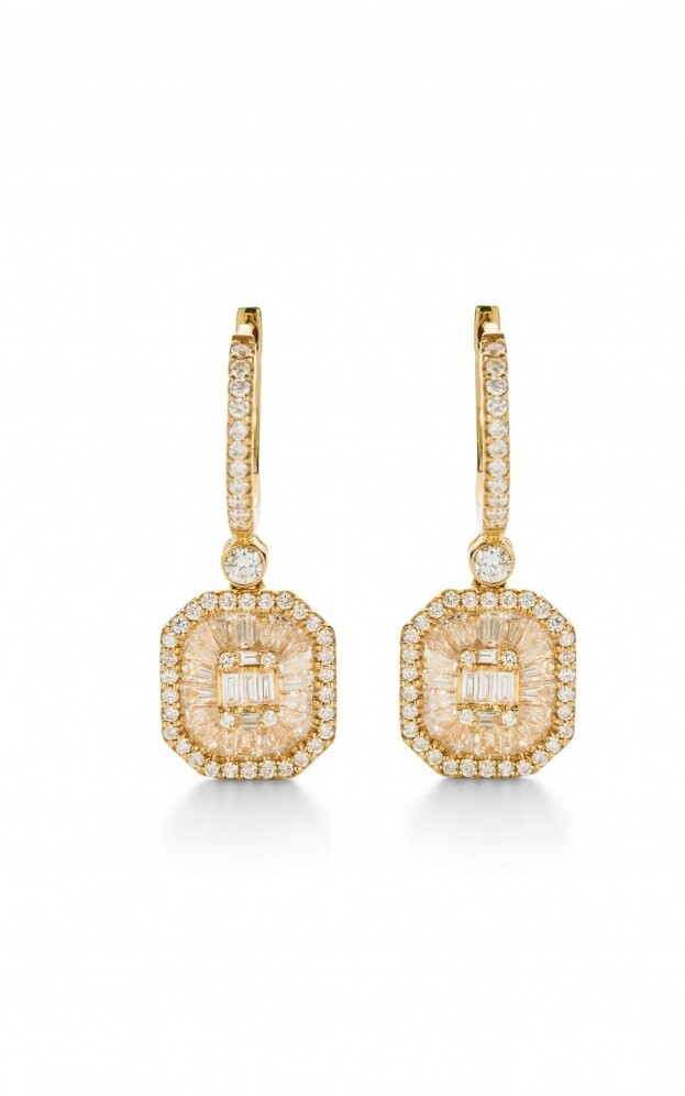 Inglessis Collection Promise Diamond Earrings yellow Gold Κ18