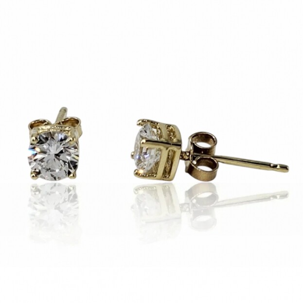 INGLESSIS COLLECTION 1890 - Σκουλαρίκια K14 Κίτρινος Χρυσός & Κρύσταλλα