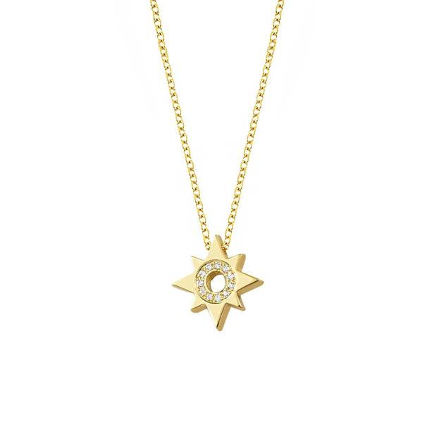 INGLESSIS COLLECTION 1890® Χρυσό Κολιέ 14Κ με Μπριγιάν