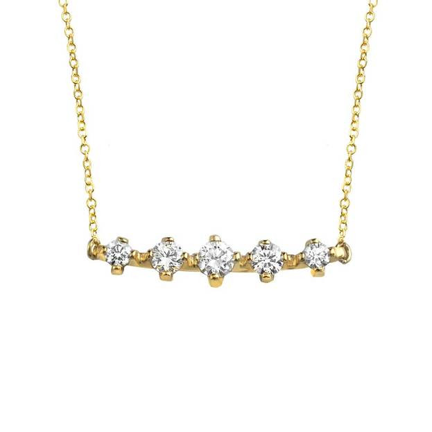 INGLESSIS COLLECTION 1890® Χρυσό Κολιέ 14Κ με Μπριγιάν