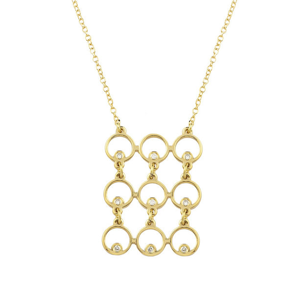 INGLESSIS COLLECTION 1890® Χρυσό Κολιέ 14Κ με Μπριγιάν