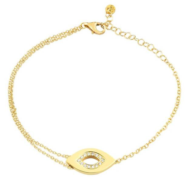 Inglessis Collection 1890® ΧΡΥΣΟ ΒΡΑΧΙΟΛΙ 14Κ ΜΕ ΜΠΡΙΓΙΑΝ