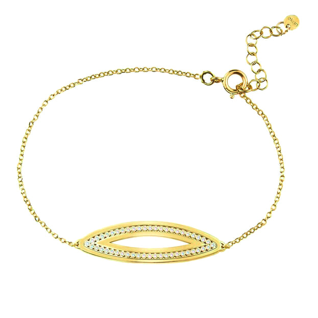 Inglessis Collection 1890® ΧΡΥΣΟ ΒΡΑΧΙΟΛΙ 14K ΜΕ ΜΠΡΙΓΙΑΝ