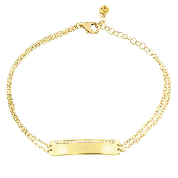 Inglessis Collection ΧΡΥΣΟ ΒΡΑΧΙΟΛΙ 14K Με Μπριγιάν