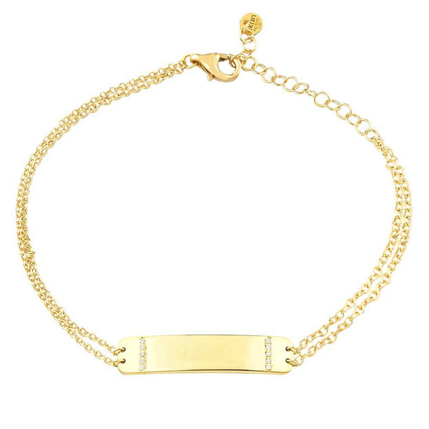 Inglessis Collection ΧΡΥΣΟ ΒΡΑΧΙΟΛΙ 14K Με Μπριγιάν