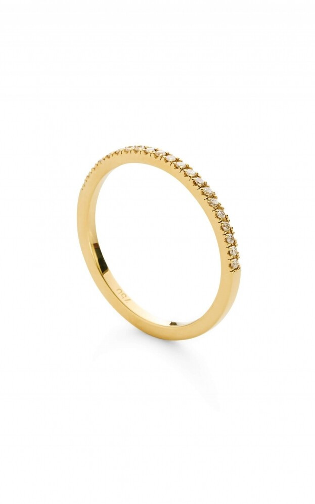 INGLESSIS COLLECTION HALF ETERNITY DIAMOND RING YELLOW GOLD Κ18