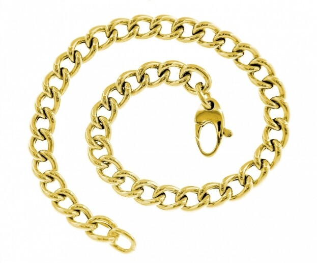 Inglessis Collection Deluxe Gold Chain Χρυσό Βραχιόλι Κ14 Κίτρινος Χρυσός