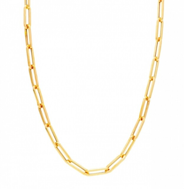 Inglessis Collection  Deluxe Gold Link Chain Necklace Κ14 Yellow Gold