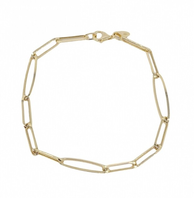 Inglessis Collection Deluxe Gold Link Chain Βραχιόλι Κ14 Κίτρινος Χρυσός