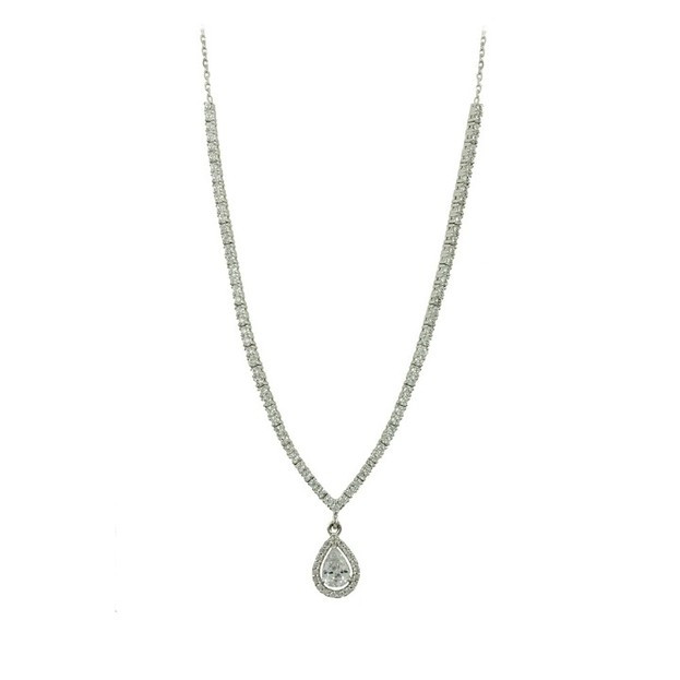 Inglessis Collection 1890®  Κολιέ Κ14 Λευκός Χρυσός