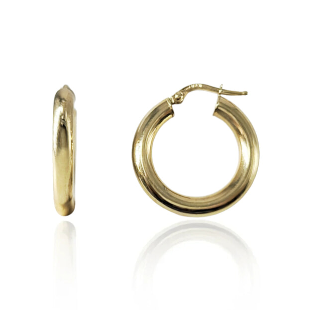 INGLESSIS COLLECTION Deluxe - Σκουλαρίκια K14 Κίτρινος Χρυσός