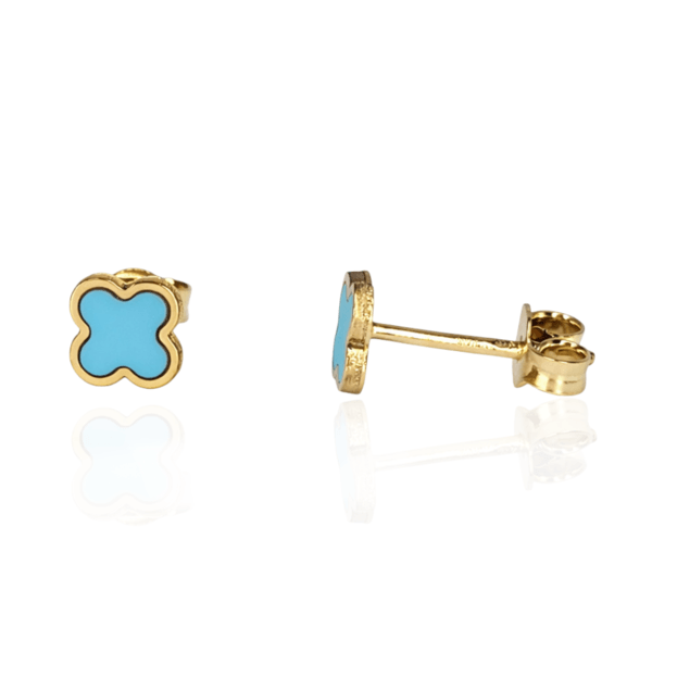 INGLESSIS COLLECTION Deluxe - Σκουλαρίκια K14 Κίτρινος Χρυσός