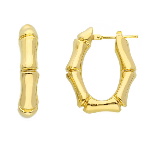 Inglessis Collection Deluxe Χρυσά Σκουλαρίκια Κ14 Κίτρινος Χρυσός