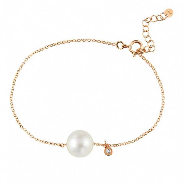 INGLESSIS COLLECTION 1890® - ΒΡΑΧΙΟΛΙ K14 ΚΙΤΡΙΝΟΣ ΧΡΥΣΟΣ ΜΕ ΜΠΡΙΓΙΑΝ & ΠΕΡΛΑ