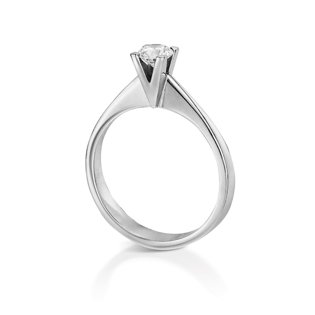 INGLESSIS COLLECTION PROMISE - ΔΑΧΤΥΛΙΔΙ ΜΟΝΟΠΕΤΡΟ 18Κ ΛΕΥΚΟΣ ΧΡΥΣΟΣ ΜΕ ΜΠΡΙΓΙΑΝ