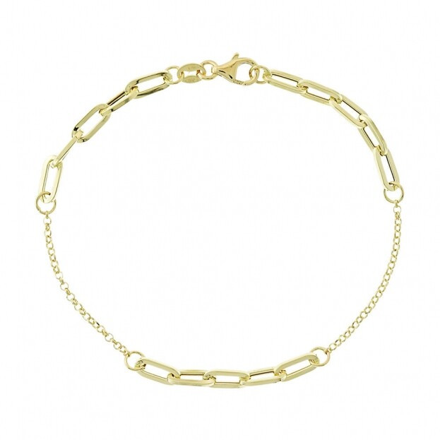 Inglessis Collection DELUXE GOLD LINK CHAIN Bracelet Κ14 Yellow Gold