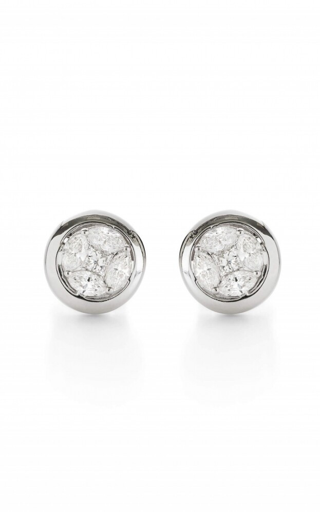 Inglessis Collection Promise Diamond Earrings White Gold Κ18