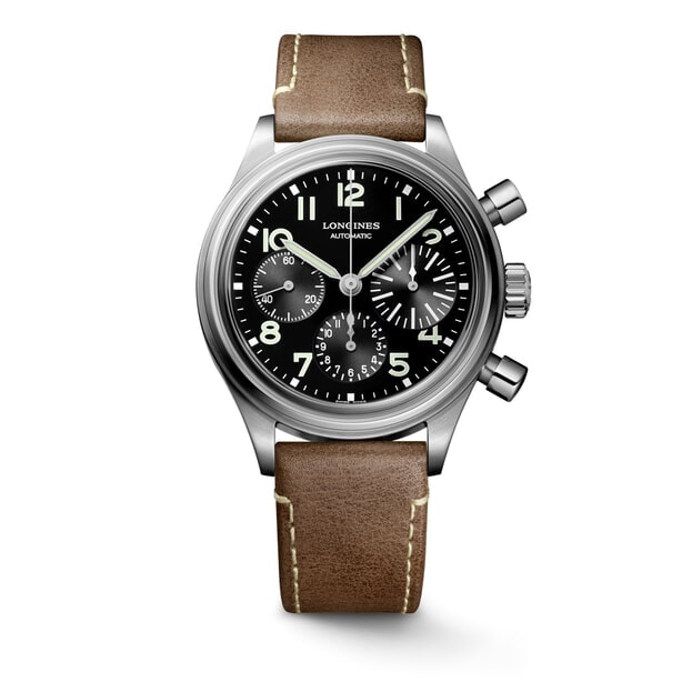 LONGINES Avigation BigEye Automatic Chronograph 41mm Μαύρο Καντράν