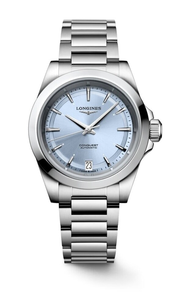 LONGINES Conquest 34mm μπλε Καντράν
