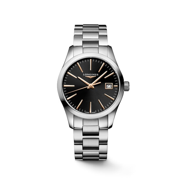 LONGINES Conquest Classic Quartz 34mm Μαύρο Καντράν