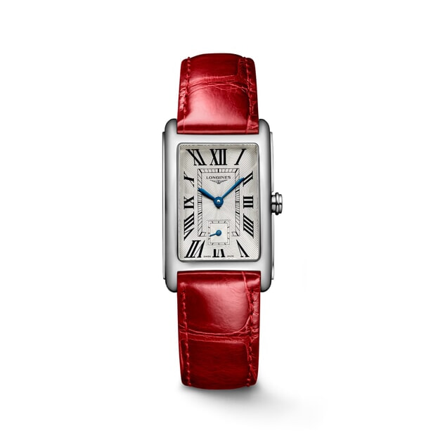 LONGINES Dolce Vita Quartz Rectangle 23.3x37mm Ασημί καντράν