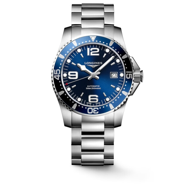LONGINES HYDROCONQUEST AUTOMATIC 41MM ΜΠΛΕ ΚΑΝΤΡΑΝ